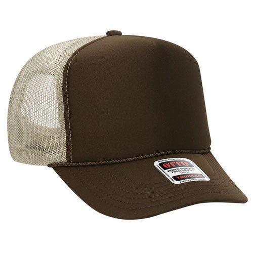 theLAB: OTTO CAP® 5 PANEL HIGH CROWN MESH BACK TRUCKER HAT