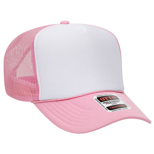 theLAB: OTTO CAP® 5 PANEL HIGH CROWN MESH BACK TRUCKER HAT