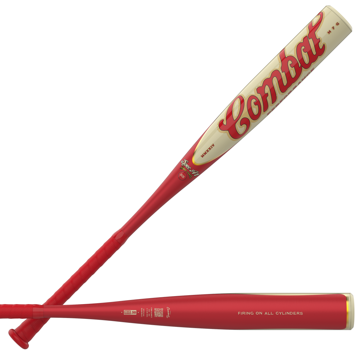 2027 COMBAT MFG STEEL HORSES RED RIDER SPEC-A1 BBCOR BASEBALL BAT