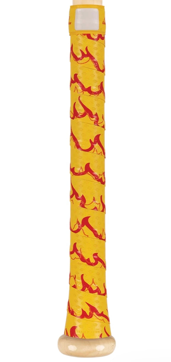 LIZARD SKINS DSP ULTRA OUTBURST BAT GRIP - YELLOW BLAZE