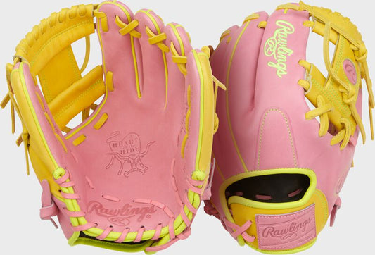 RAWLINGS HEART OF THE HIDE CONTOUR FIT 11.5-INCH PINK INFIELD GLOVE