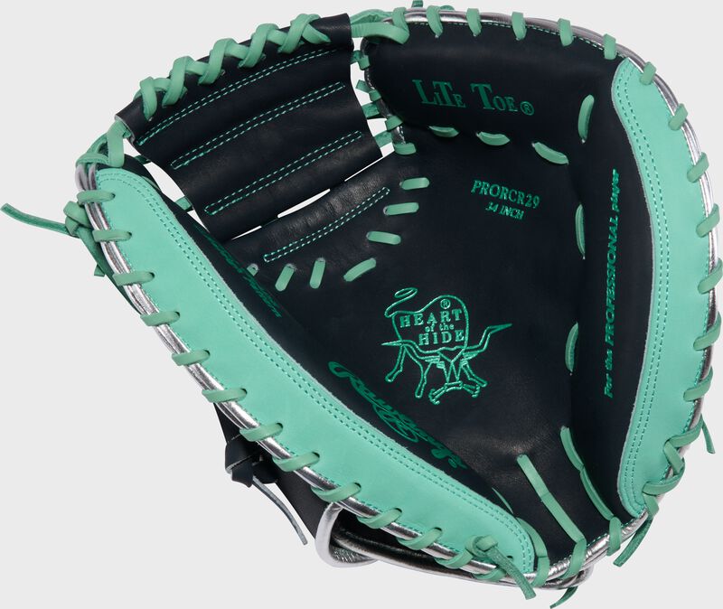 RAWLINGS CAL RALEIGH HEART OF THE HIDE 34-INCH CATCHERS MITT, RIGHT HAND THROW