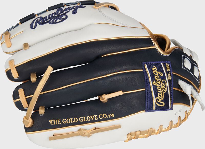 RAWLINGS LIBERTY ADVANCED COLOR SERIES 12" FASTPITCH GLOVE, WHITE/NAVY