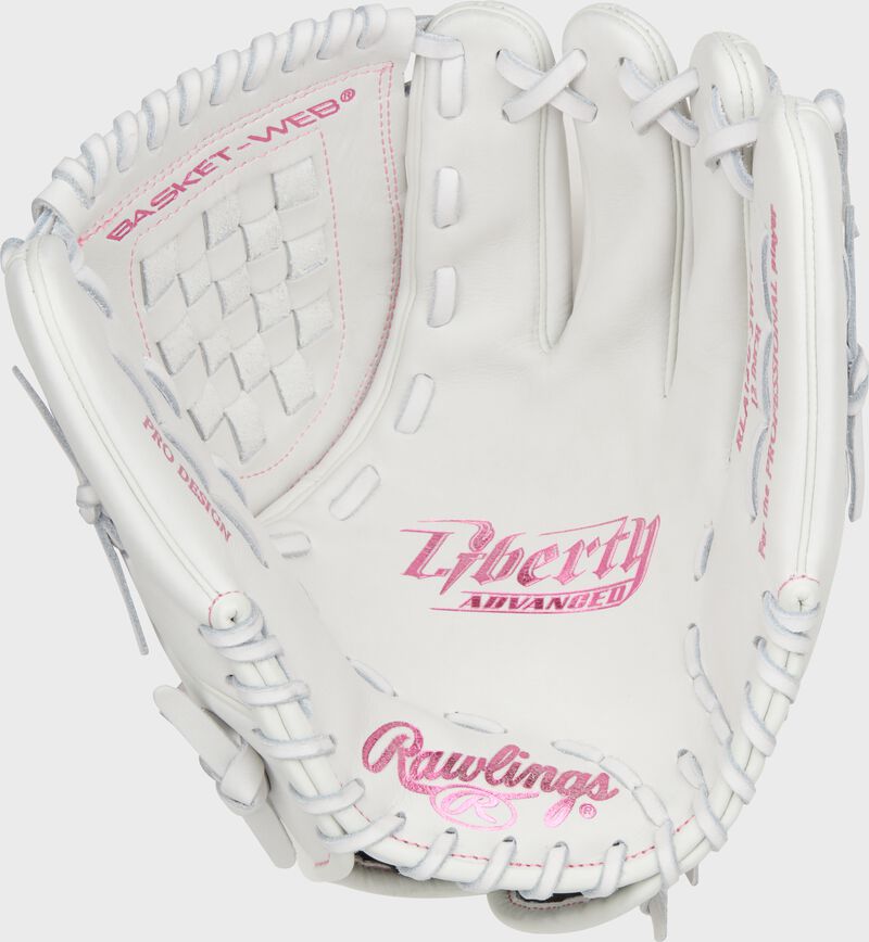 RAWLINGS LIBERTY ADVANCED COLOR SERIES 12 IN FASTPITCH GLOVE,WHITE/PINK