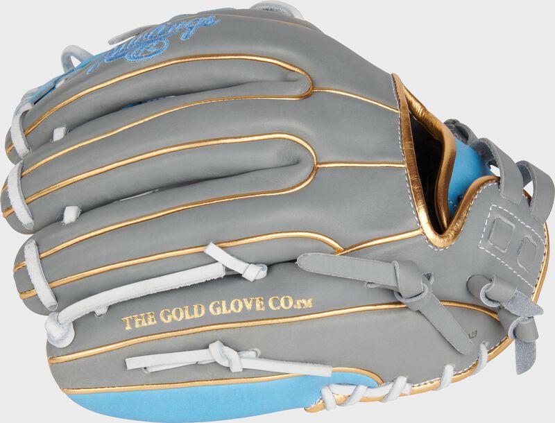 RAWLINGS LIBERTY ADVANCED COLOR SERIES 11.75" INFIELD GLOVE, GRAY/COLUMBIA BLUE