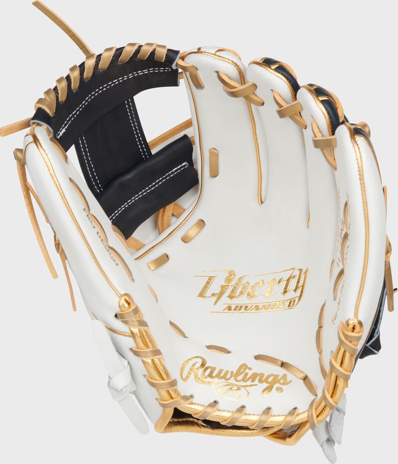 RAWLINGS LIBERTY ADVANCED COLOR SERIES 11.75" INFIELD GLOVE, WHITE/NAVY
