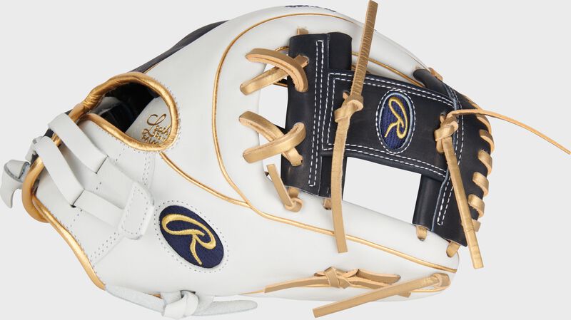 RAWLINGS LIBERTY ADVANCED COLOR SERIES 11.75" INFIELD GLOVE, WHITE/NAVY