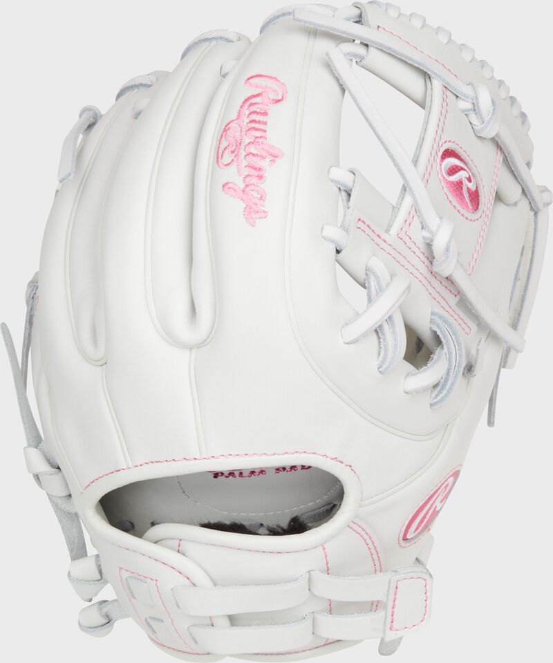 RAWLINGS LIBERTY ADVANCED COLOR SERIES 11.75 IN INFIELD GLOVE, WHITE/PINK