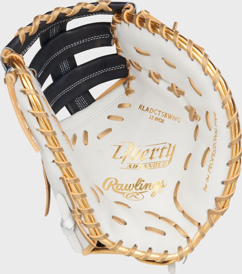 RAWLINGS LIBERTY ADVANCED COLOR SERIES 13 IN 1ST BASE MITT,WHITE/NAVY