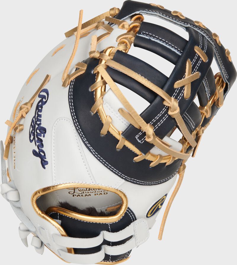 RAWLINGS LIBERTY ADVANCED COLOR SERIES 13 IN 1ST BASE MITT,WHITE/NAVY