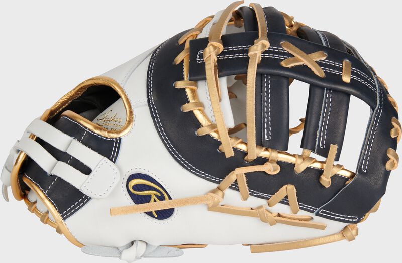 RAWLINGS LIBERTY ADVANCED COLOR SERIES 13 IN 1ST BASE MITT,WHITE/NAVY