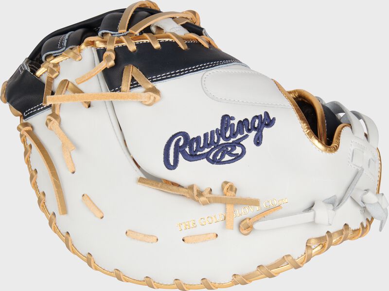 RAWLINGS LIBERTY ADVANCED COLOR SERIES 13 IN 1ST BASE MITT,WHITE/NAVY