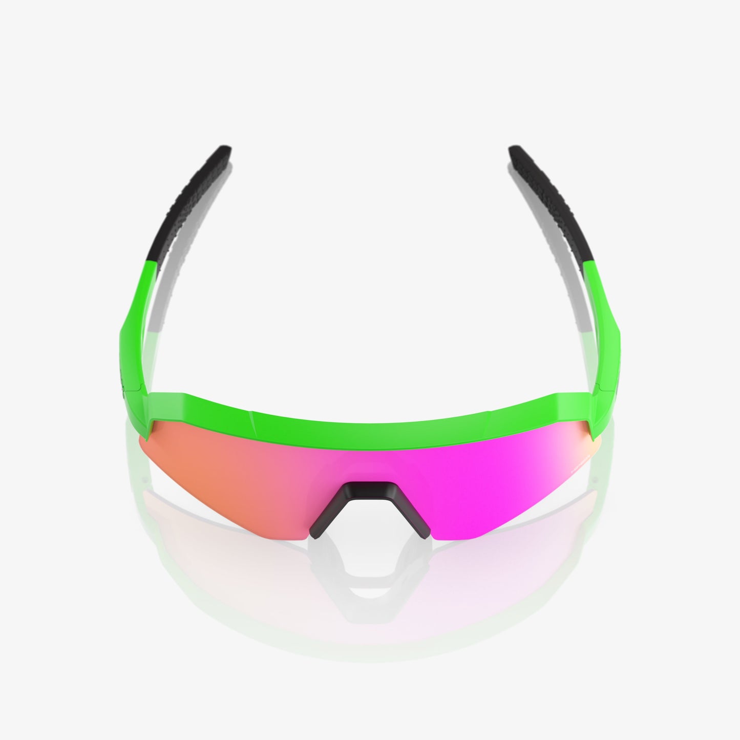 100% SLENDALE YOUTH VIPER GREEN HiPER VITAL PINK MIRROR LENS