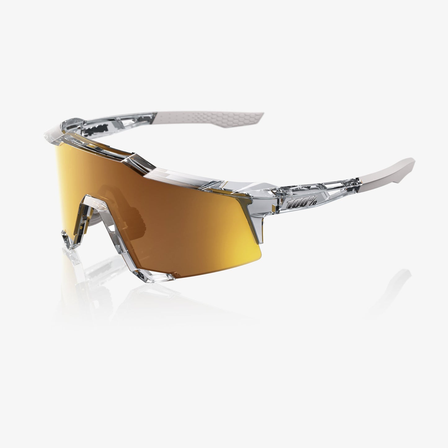 100% SPEEDCRAFT® POLISHED TRANSLUCENT GREY BRONZE MULTILAYER MIRROR LENS