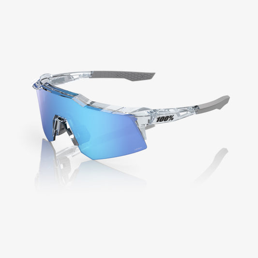 100% SPEEDCRAFT® XS POLISHED TRANSLUCENT CLEAR HiPER® BLUE MIRROR LENS W/ BONUS CLEAR LENS