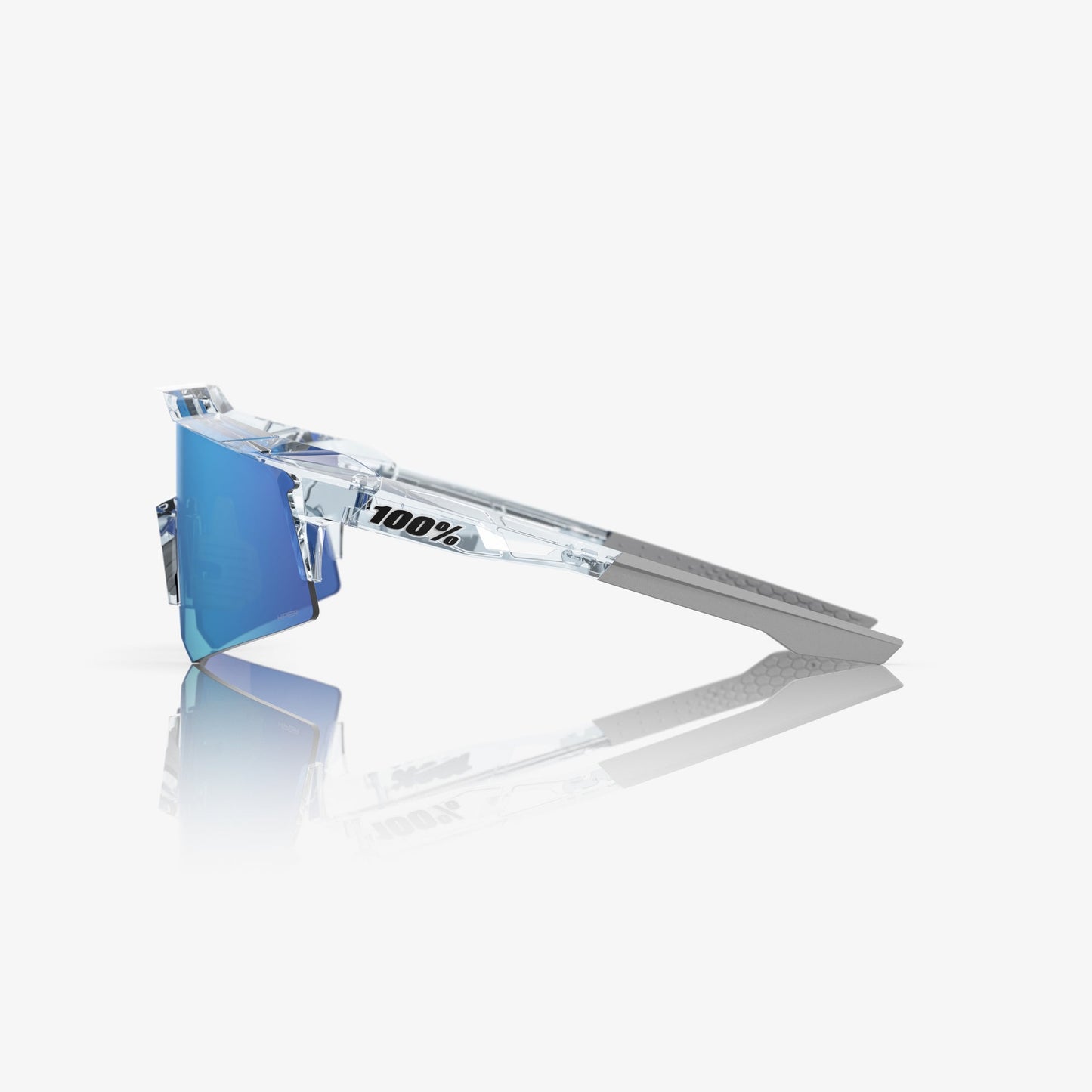 100% SPEEDCRAFT® XS POLISHED TRANSLUCENT CLEAR HiPER® BLUE MIRROR LENS W/ BONUS CLEAR LENS