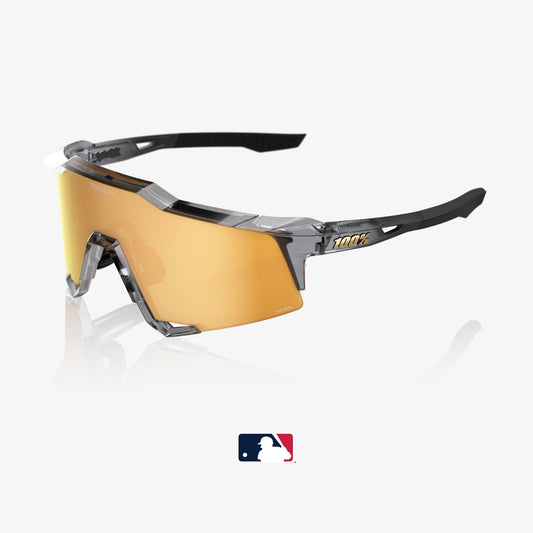 SPEEDCRAFT MLB AUTHENTIC POLISHED TRANSLUCENT GREY HIPER 24K GOLD MIRROR LENS