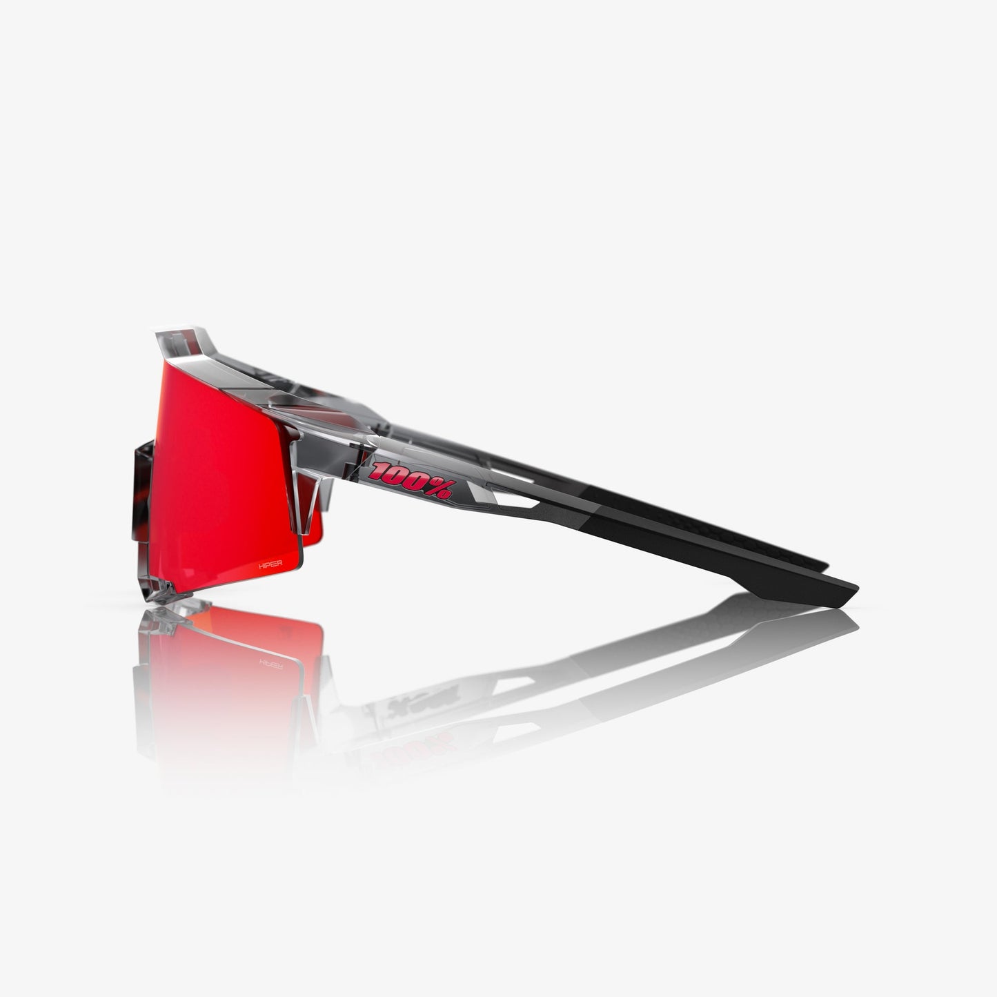 SPEEDCRAFT MLB AUTHENTIC POLISHED TRANSLUCENT GREY HiPER® Fire Red Mirror Lens