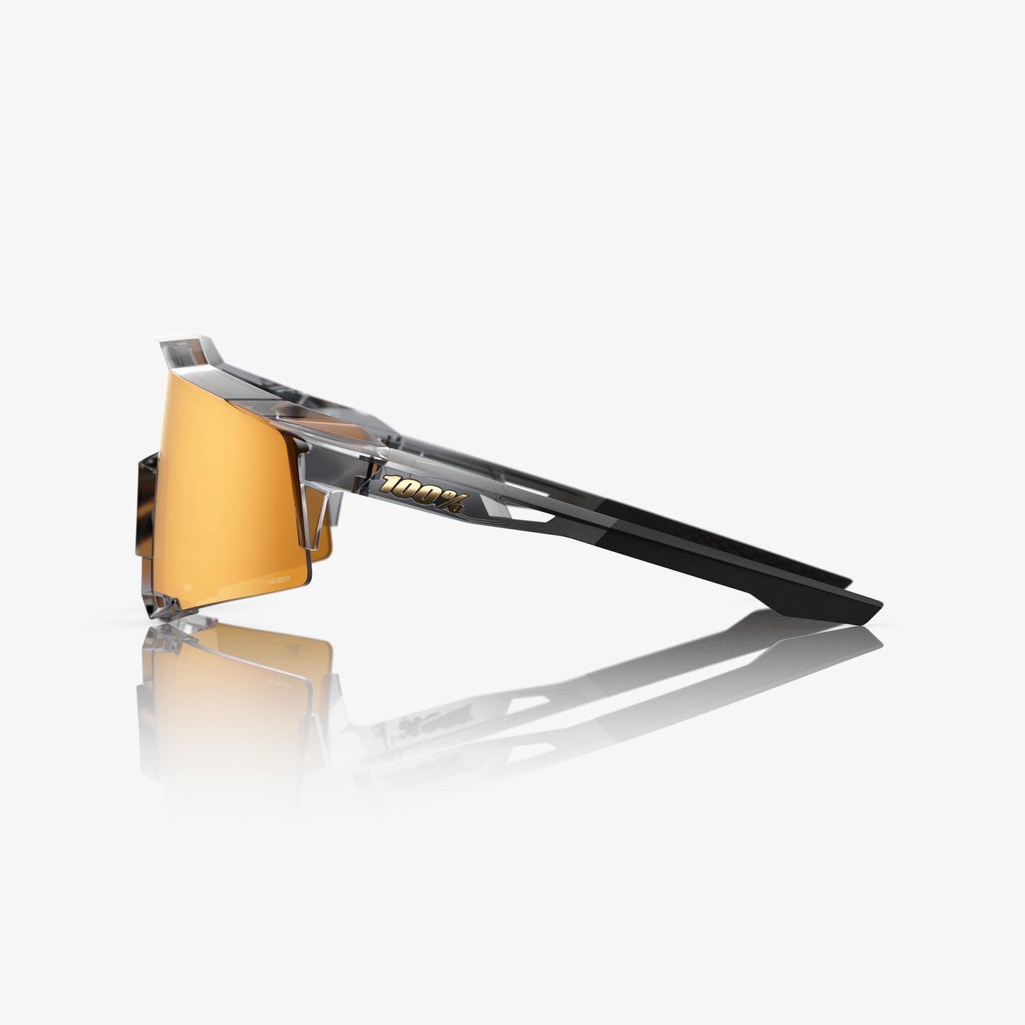 SPEEDCRAFT MLB AUTHENTIC POLISHED TRANSLUCENT GREY HIPER 24K GOLD MIRROR LENS