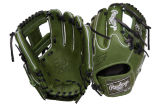 RAWLINGS HEART OF THE HIDE I-WEB 11.5" INFIELD GLOVE; LIMITED EDITION MILITARY GREEN