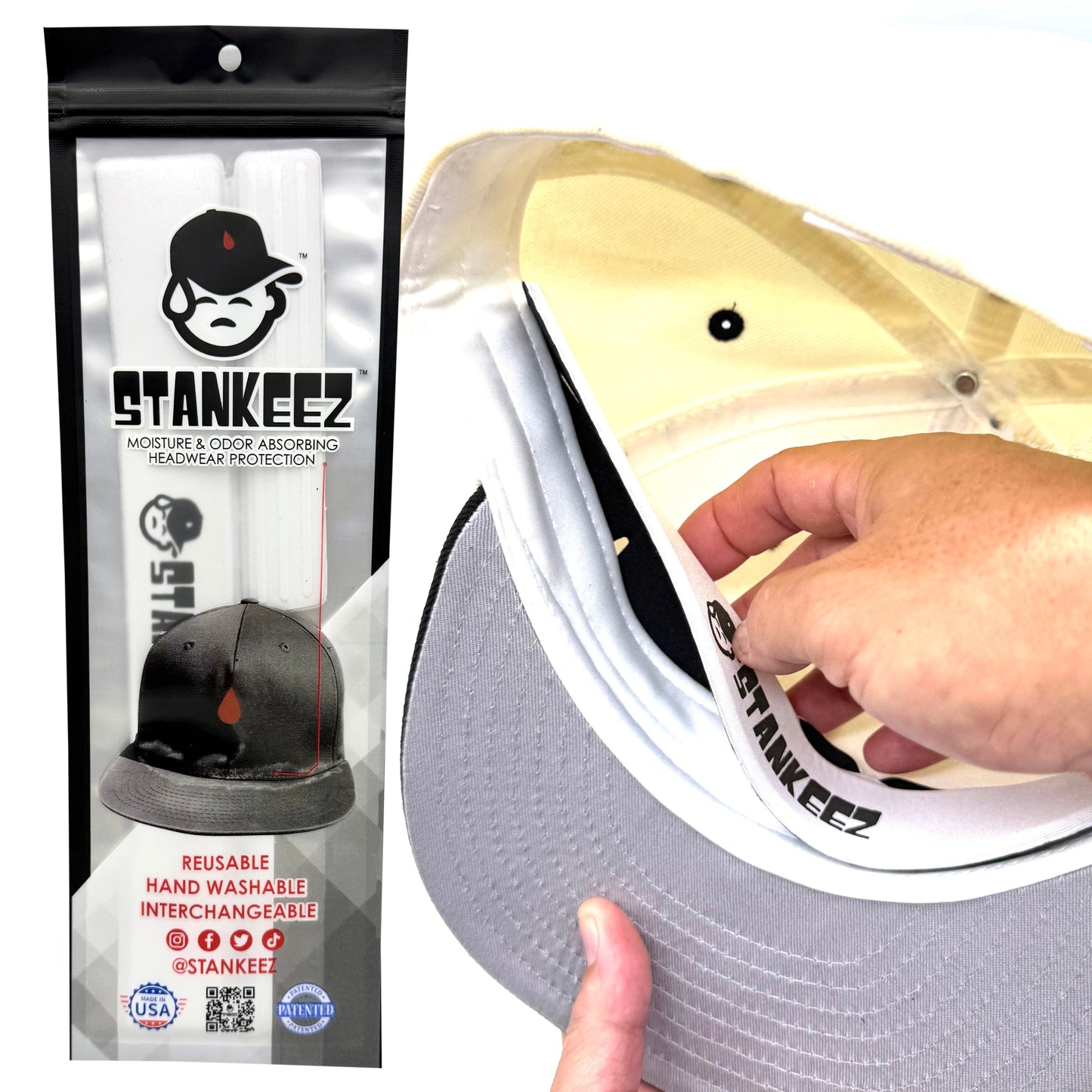 STANKEEZ HAT LINER - WHITE