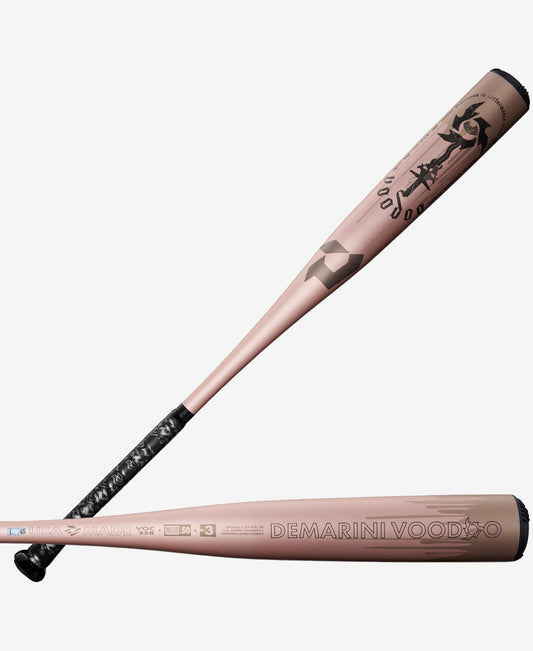 2025 DEMARINI ROSE GOLD VOODOO ONE (-3) BBCOR BASEBALL BAT