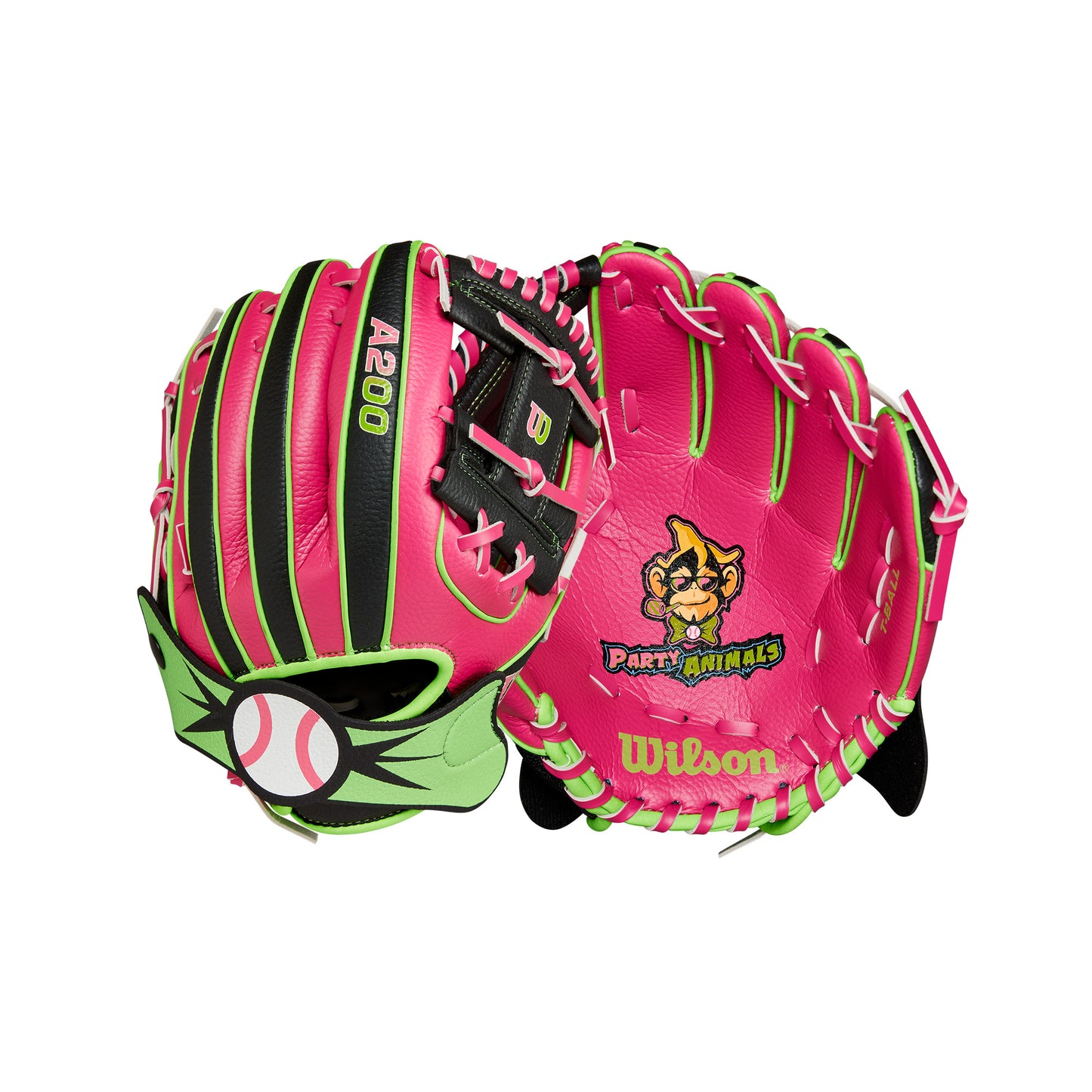 2024 WILSON A200™ EZ CATCH™ PARTY ANIMALS 10” T-BALL GLOVE