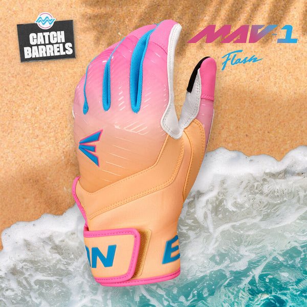 EASTON YOUTH WALKOFF ETHOS MAV1 FLASH BATTING GLOVES HAWAIIANHARDBALL