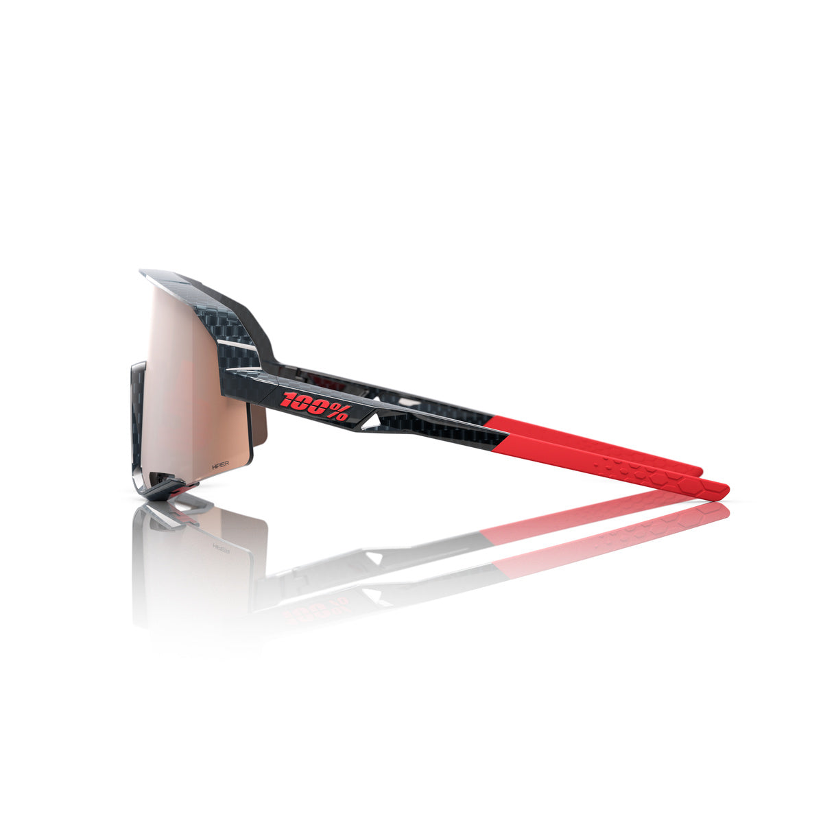 100% SLENDALE GLOSS CARBON FIBER HiPER CRIMSON SILVER MIRROR LENS