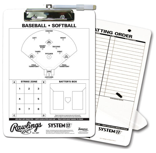 RAWLINGS COACHES BASEBALL CLIPBOARD