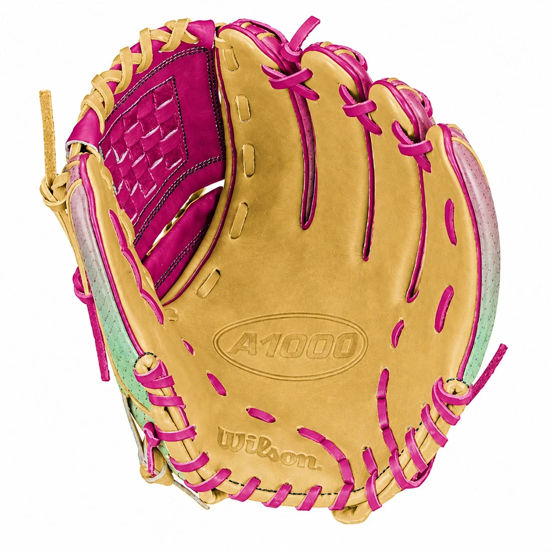2027 WILSON A1000 P12 12" LE FASTPITCH SOFTBALL GLOVE: SUNSET