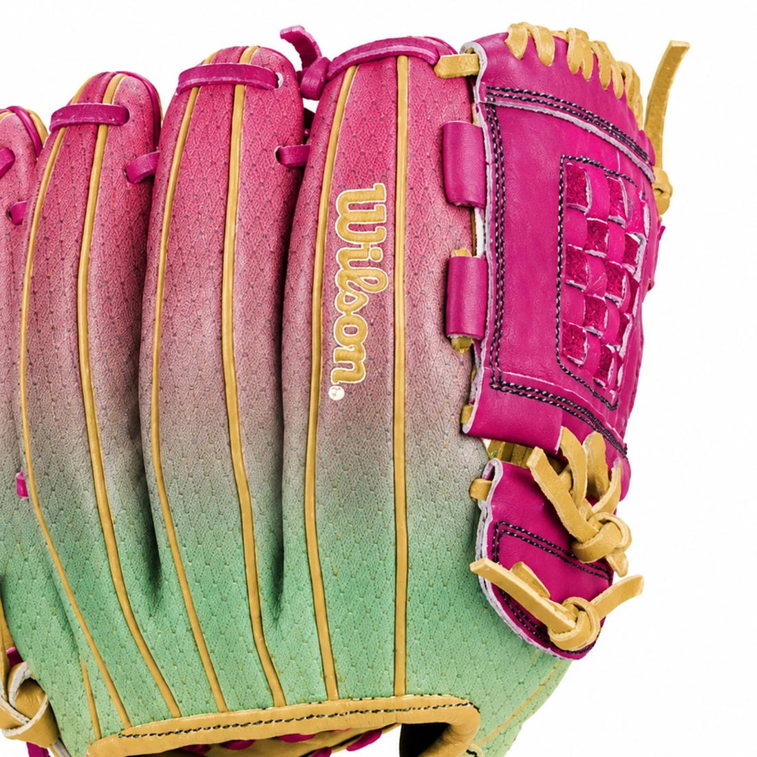 2027 WILSON A1000 P12 12" LE FASTPITCH SOFTBALL GLOVE: SUNSET