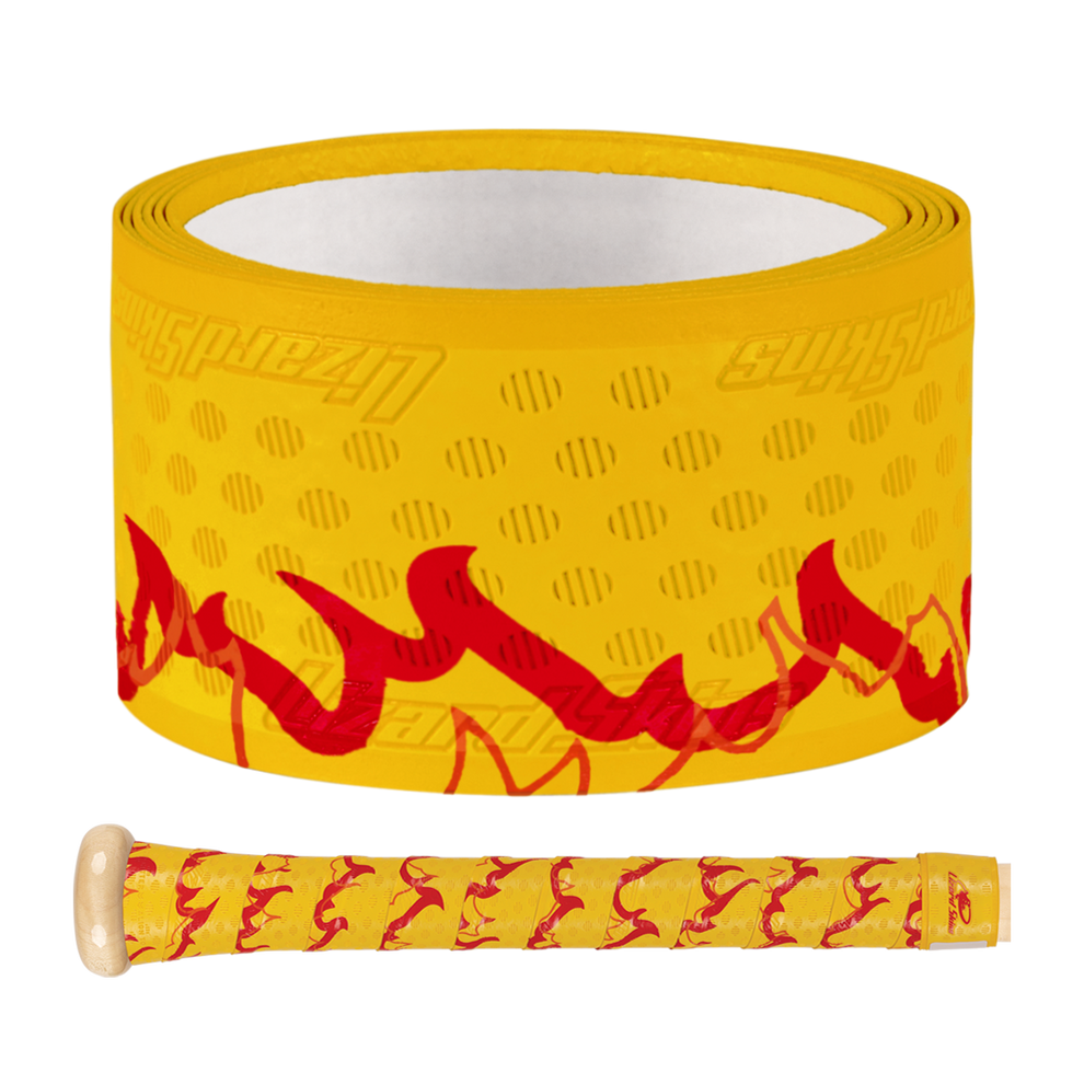 LIZARD SKINS DSP ULTRA OUTBURST BAT GRIP - YELLOW BLAZE