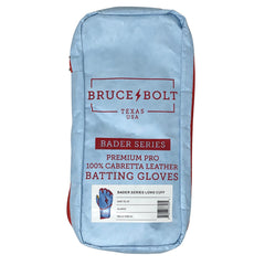 BRUCE BOLT PREMIUM PRO BADER SERIES LONG CUFF BATTING GLOVES | BABY BLUE