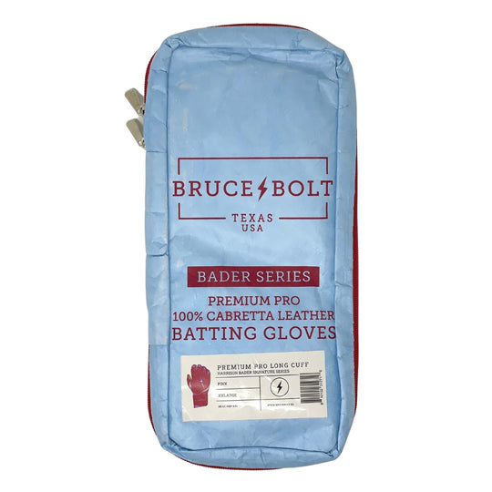 BRUCE BOLT PREMIUM PRO BADER SERIES LONG CUFF BATTING GLOVES | PINK