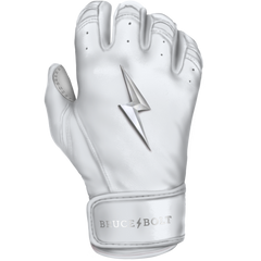 BRUCE BOLT 2021 YOUTH CHROME SERIES SHORT CUFF BATTING GLOVES WITH STORAGE BAG