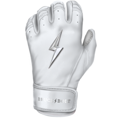 BRUCE BOLT 2021 YOUTH CHROME SERIES SHORT CUFF BATTING GLOVES WITH STORAGE BAG