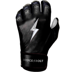 BRUCE BOLT 2021 YOUTH CHROME SERIES SHORT CUFF BATTING GLOVES WITH STORAGE BAG