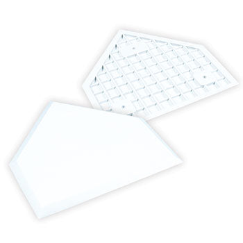 CHAMPRO WHITE MOLDED RUBBER HOME PLATE