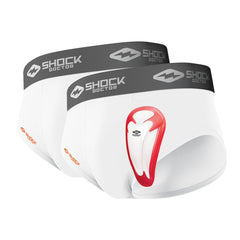 SHOCK DOCTOR CORE 2-PACK BRIEF WITH BIO-FLEX CUP