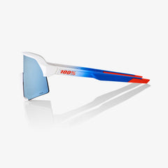 100% S3® TOTAL ENERGIES TEAM MATTE WHITE / METALLIC BLUE HiPER® BLUE MULTILAYER MIRROR LENS