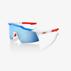 100% SPEEDCRAFT® SL TOTAL ENERGIES TEAM MATTE WHITE / METALLIC BLUE HiPER® BLUE MULTILAYER MIRROR LENS