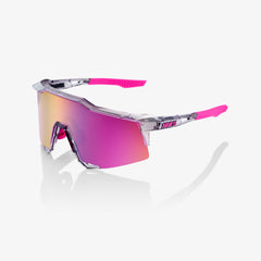 100% SPEEDCRAFT® TOKYO NIGHT POLISHED TRANSLUCENT GREY PURPLE MULTILAYER MIRROR LENS + CLEAR LENS INCLUDED