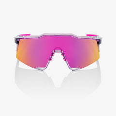 100% SPEEDCRAFT® TOKYO NIGHT POLISHED TRANSLUCENT GREY PURPLE MULTILAYER MIRROR LENS + CLEAR LENS INCLUDED