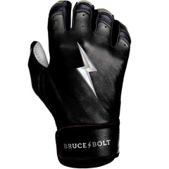 BRUCE BOLT 2021 YOUTH CHROME SERIES SHORT CUFF BATTING GLOVES WITH STORAGE BAG