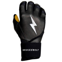 BRUCE BOLT PREMIUM PRO LONG CUFF BATTING GLOVES WITH STORAGE BAG