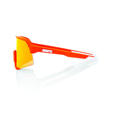 100% S3 SOFT TACT NEON ORANGE HiPER® RED MULTILAYER MIRROR LENS + CLEAR LENS INCLUDED