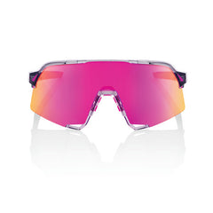 100% S3 TOKYO NIGHT POLISHED TRANSLUCENT GREY - PURPLE MULTILAYER MIRROR LENS + CLEAR LENS INCLUDED