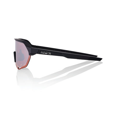 100% S2® SOFT TACT BLACK - HiPER® CRIMSON SILVER MIRROR LENS + CLEAR LENS INCLUDED