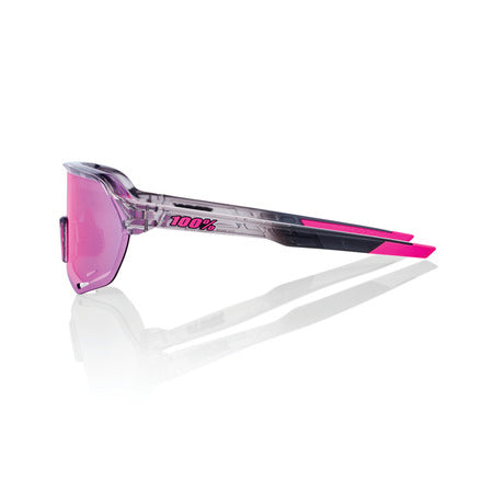 100% S2® TOKYO NIGHT POLISHED TRANSLUCENT GREY PURPLE MULTILAYER MIRROR LENS + CLEAR LENS INCLUDED